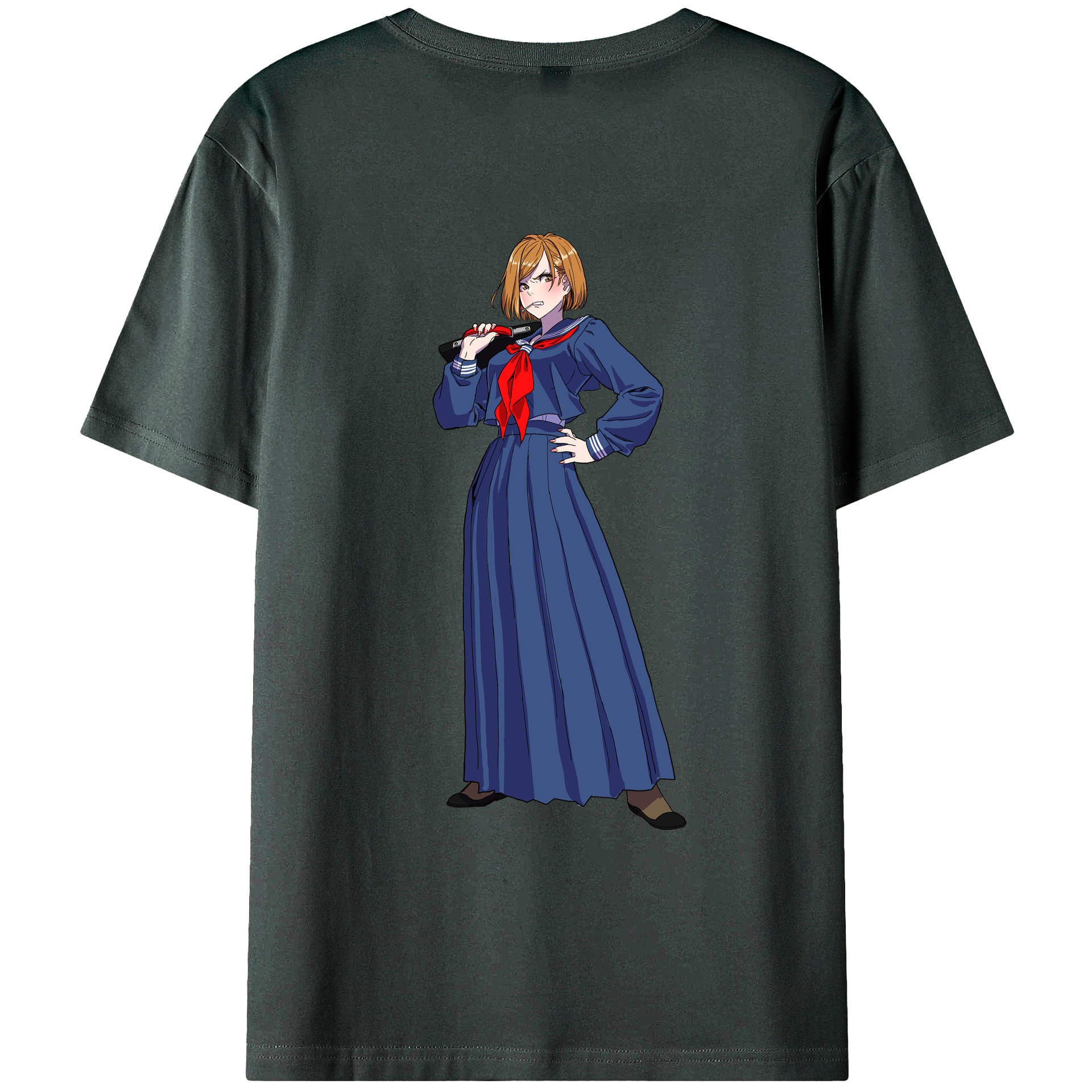 （画像用） 呪術廻戦 Jujutsu Kaisen 綿100％ メンズ半袖Tシャツ（バックプリント） 通気性